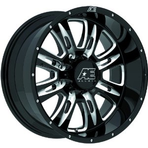 American Eagle 16 17 Black Wheel / Rim 8x170 with a -20mm Offset and a 130.18 Hub Bore.