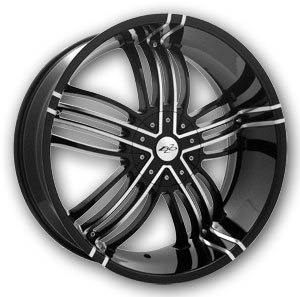 $295.55USD BZO Fortune black machined wheel rim is with 24 inches.