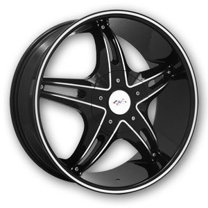 BZO Lip King black machine lined wheel is with 20 inches rim diameter, 8.5 ...