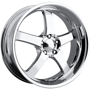 Boss 335 22 Chrome Wheel / Rim 5x5 with a 20mm Offset and a 94.62 Hub Bore. 