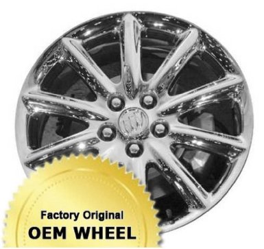 Buick Lucerne 18X7.5 5-115 10 Spoke Factory Oem Wheel Rim - Chrome Finish 