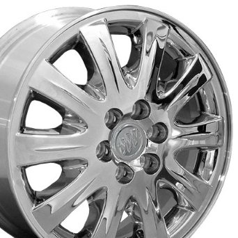 Factory original chrome wheel, Buick Terazza, OEM wheel, 17x6.5" wheel, set of four wheels, 5653216