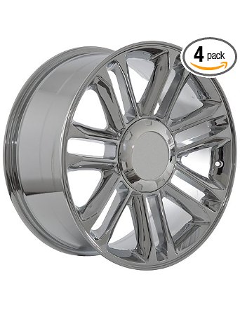 Cadillac Escalade, Platinum, chrome wheel rim, 22x9", 6x139.7mm, 78.10mm hub bore, P-N 05522CHR