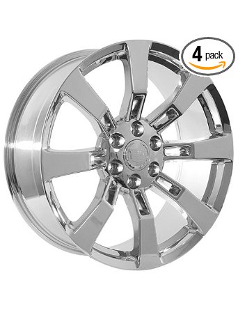 24" Cadillac Escalade, chrome wheel rims, Platinum, ESV, Truck, SUV, P-N 06524CHR, 24x10", 6x139.7mm