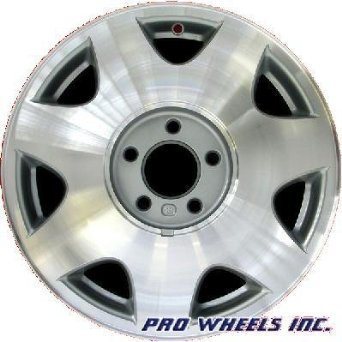 Cadillac Seville, machined silver factory original wheel rim 4536, 16x7", 5x115mm, P-N 916447943685