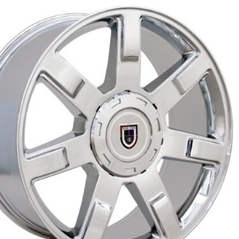 Escalade Style wheel, Cadillac wheel, chrome wheel rim, 22x9", 6x139.7mm, 31mm Offset, P-N 8579267