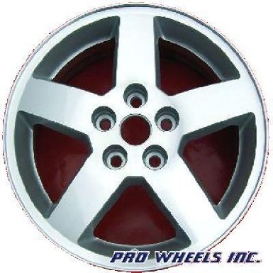 Chevrolet Cobalt, Pontiac G5, 16x6", machined silver factory original wheel rim 5269, 5x110mm