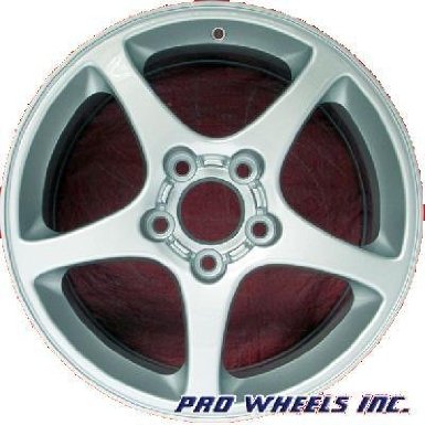 Chevrolet Corvette, 18x9.5", silver factory original wheel rim 5105, P-N 920049693817, 5x4.75"