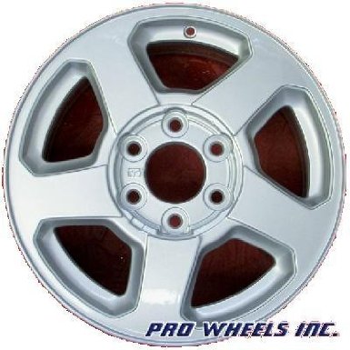 Chevrolet Trailblazer, 16x7", silver factory original wheel rim 5140, P-N 918867133842, 6x5", 5spoke