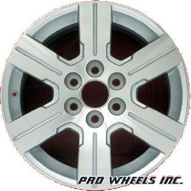 Chevrolet Traverse, machined silver factory original wheel rim 5408, 18x7.5", 6x135mm, 901834116294