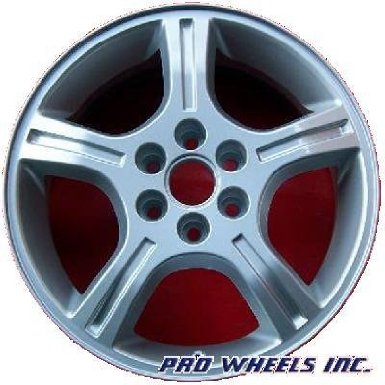 Chevrolet Uplander, 17x6.5", silver factory original wheel rim 5012, P-N 900585074208, 6x4.5"