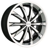 DIP Slack D66 Black Wheel with Machined Face and Lip (18x7.5"/10x112mm) 