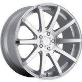 Dropstars 643MS 20 Silver Wheel / Rim 5x115 & 5x120 with a 20mm Offset and a 74.1 Hub Bore