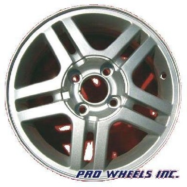 Ford Focus, silver Factory original wheel rim 3366 A, 15x6", 4x4.26", P-N 920715115539, 5 spoke rim