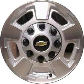 GMC Sierra, alloy factory wheel rim, 17x7.5", 8x180mm, P-N 9597726, item model number 5500