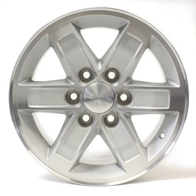 Gmc Sierra 1500, Yukon XI, Factory OEM wheel rim, P-N 5296, 17x7.5", 6x5.5", 6 spokes, 31mm Offset