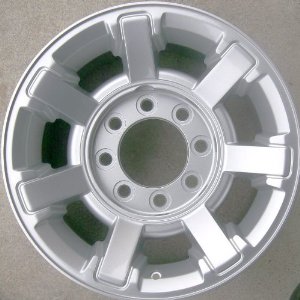 Hummer H2, x 6309, factory original wheel, OEM refurbished wheel, 17x8.5", 8x6.5", 7 spoke