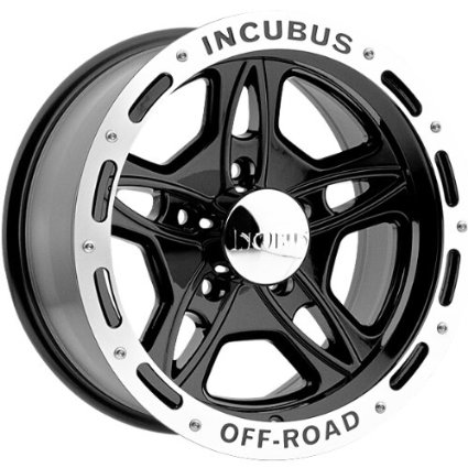 Incubus Off-Road 17x9 Black Wheel / Rim 6x5.5 with a -12mm Offset and a 110.00 Hub Bore
