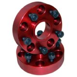 Alloy USA Red 1.5" Thick 5-on-5 Bolt Pattern Wheel Spacer