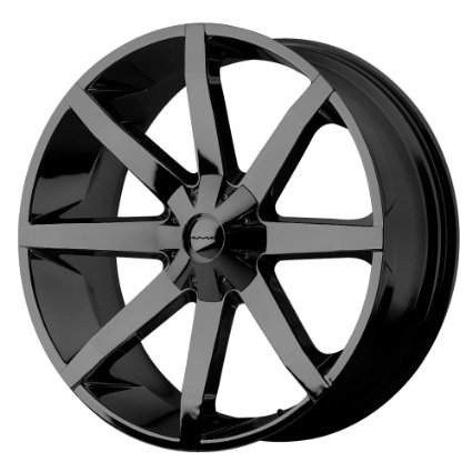 KMC Wheels Slide KM651 Gloss Black Finish Wheel (22x9.5"/6x135mm) 