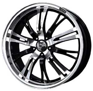 Konig Unknown Gloss Black Wheel with Mirror Machined Face (17x7"/4x100mm)
