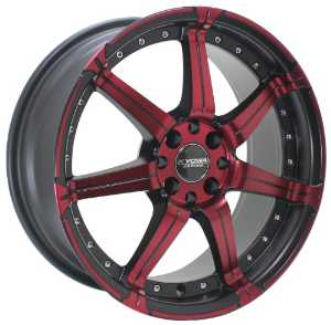 Kyowa Racing Series 518 Red/Machined - 18 x 7.5 Inch Wheel