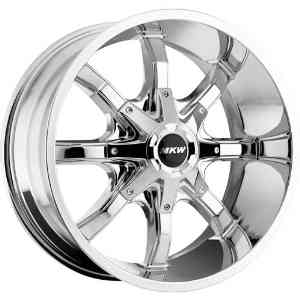 MKW Offroad M81 17 Chrome Wheel / Rim 5x5 & 5x5.5 with a 10mm Offset and a 87.00 Hub Bore