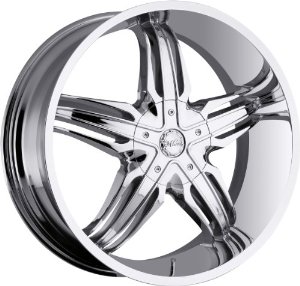 Milanni Phoenix 22 Chrome Wheel / Rim 6x5.5 with a 20mm Offset and a 110 Hub Bore. 