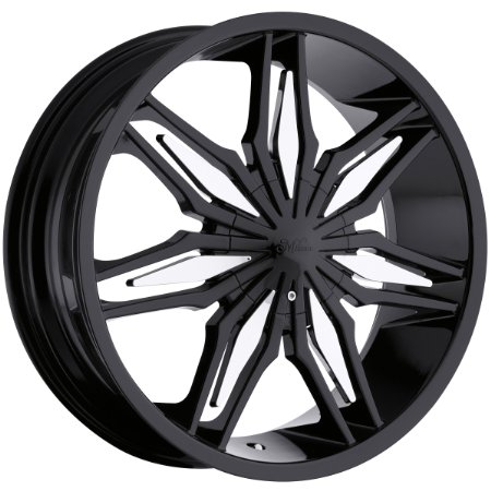 Milanni Stalker 22 Black Wheel / Rim 5x100 & 5x4.5 with a 38mm Offset and a 74.1 Hub Bore.