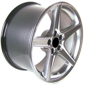 Saleen Style Wheel Fits Mustang (R) - Hyper Black 18x10 