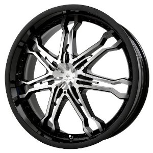 Verde Custom Wheels Calibre Gloss Black Wheel with Machined Spoke (17x7.5"/5x4.5")