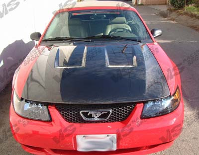 99-03 Ford Mustang 2dr Xtreme GT Carbon Fiber Hood