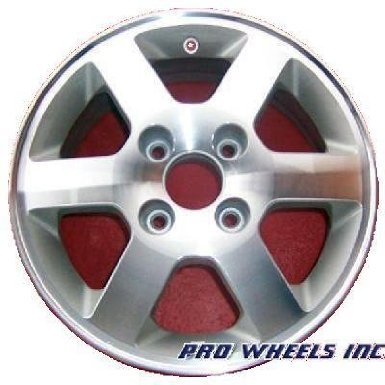 Honda accord, Machined silver factory original wheel rim 63819, 15x6", 4x115mm, P-N 901491923736, 