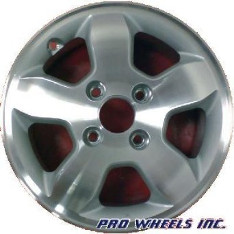 Honda Accord, Machined silver factory wheel rim, 63824, P-N 902540921419, 15x6", 4x115mm