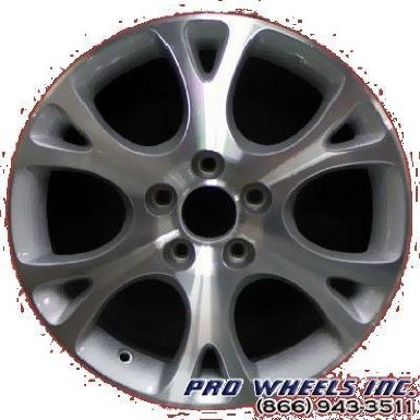 Honda Accord, Machined silver wheel rim, factory original wheel rim, 63864, 17x7", 920715066877